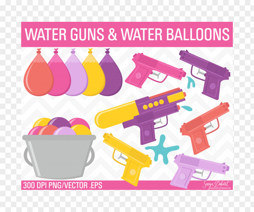 Waterballoon Water Gun Balloon Fight Clip Art PNG