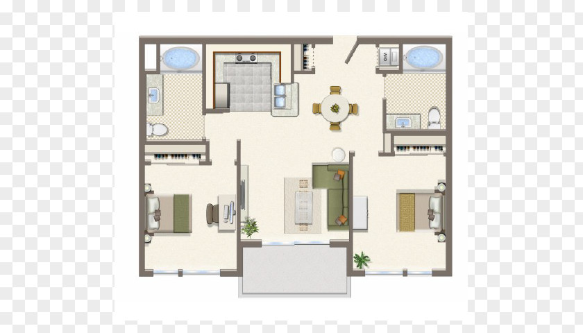 Bath Tab 1410 SM Apartments Luxury Home Floor Plan PNG