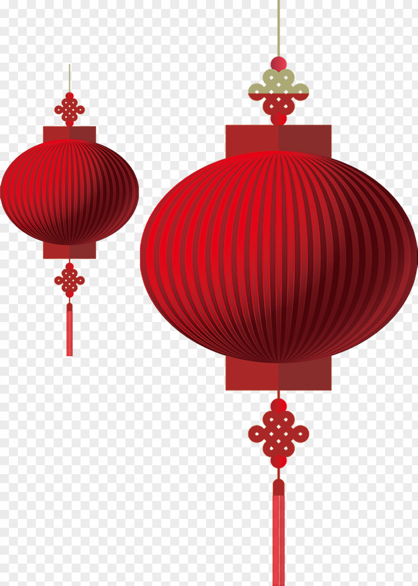 Chinese New Year Festive Red Lanterns Lantern PNG