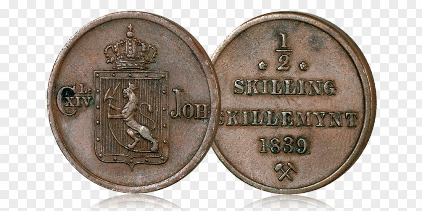 Coin Skilling Norwegian Samlerhuset Medal PNG