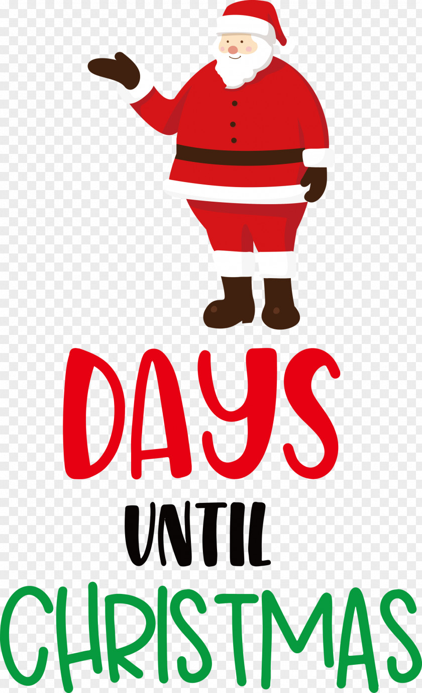 Days Until Christmas Santa Claus PNG