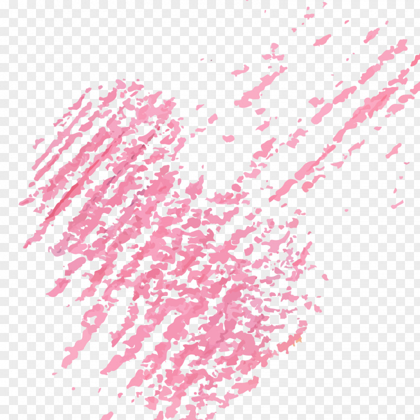 Pink Watercolor Crayon Touch Vector Material Gouache Illustration PNG