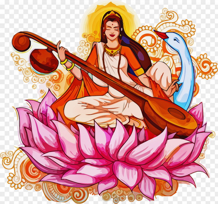 Vasant Panchami Basant Saraswati Puja PNG