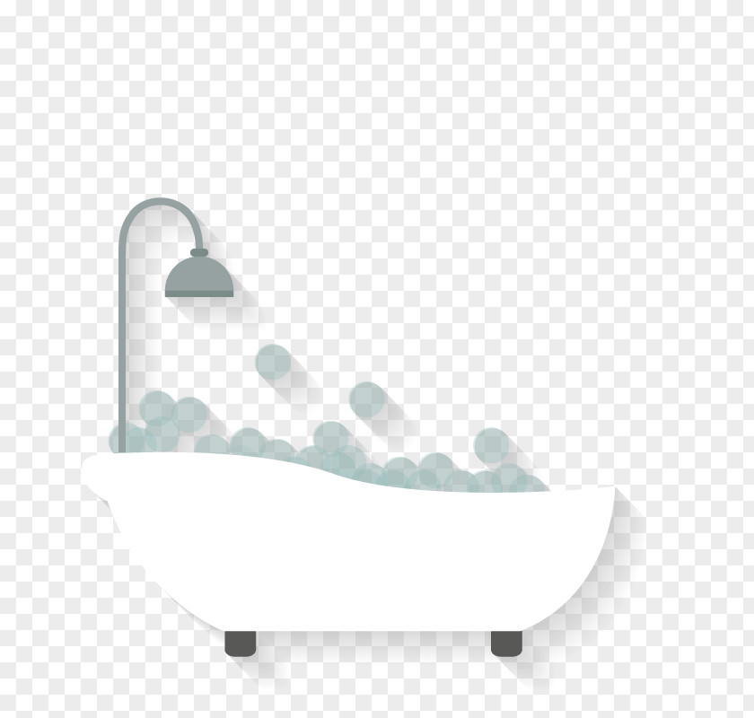White Bathtub Bathroom PNG