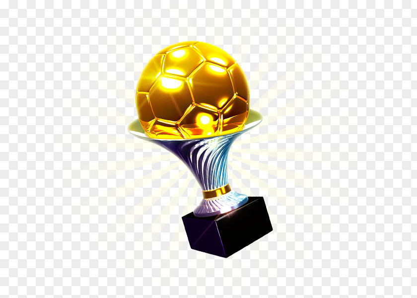 Soccer Ball Trophy Cartoon PNG
