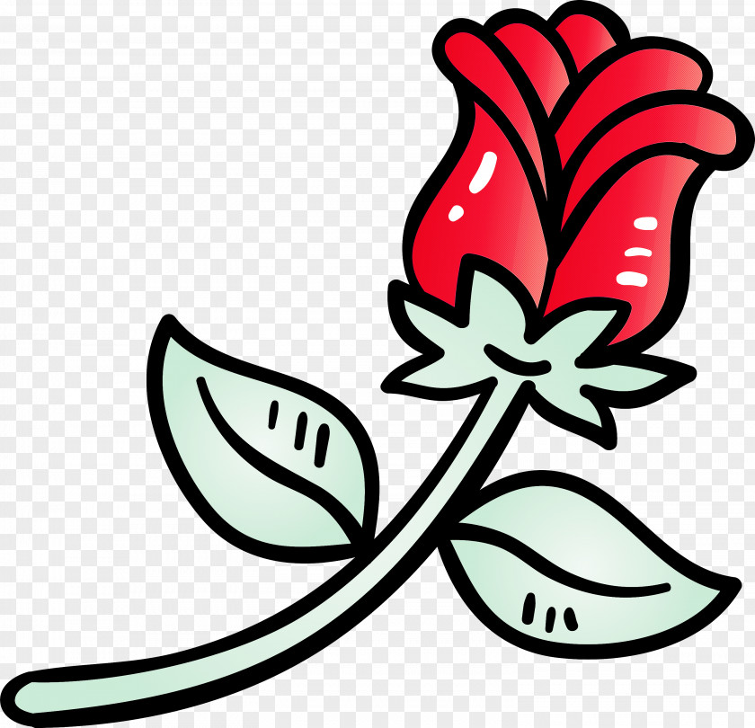 Valentines Day Rose Flower PNG