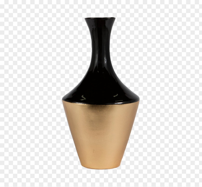 Vase Gold Leaf Gilding Ceramic PNG
