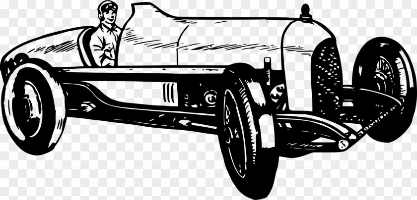 Vintage Car Clip Art Auto Racing Sports PNG