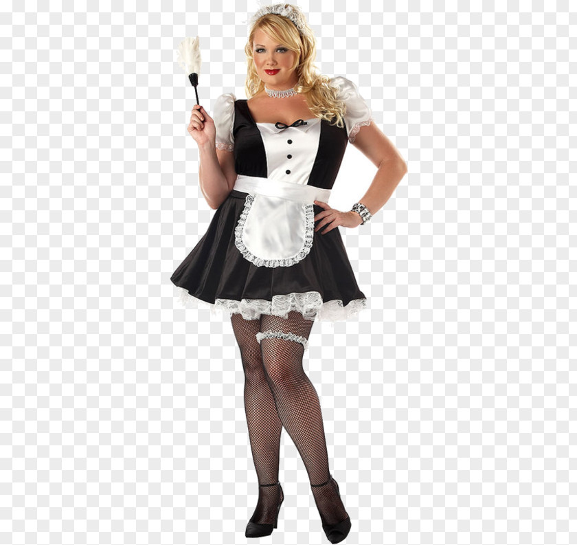 French Maid Uniform Robe Costume Party Halloween PNG