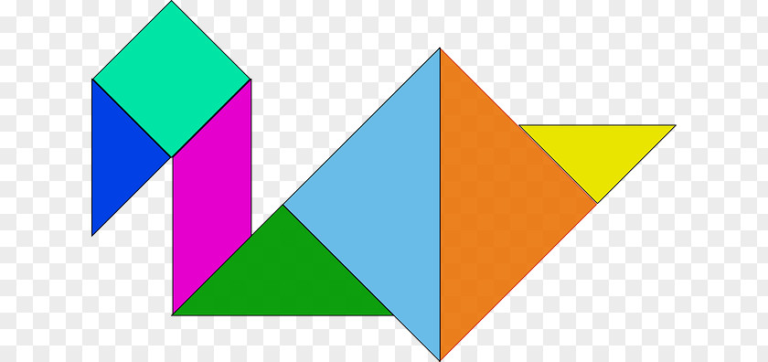 Geometric Figures Tangram Puzzle Clip Art PNG