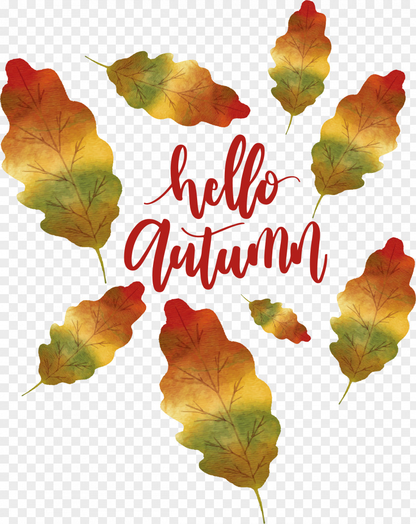 Hello Autumn Poster PNG