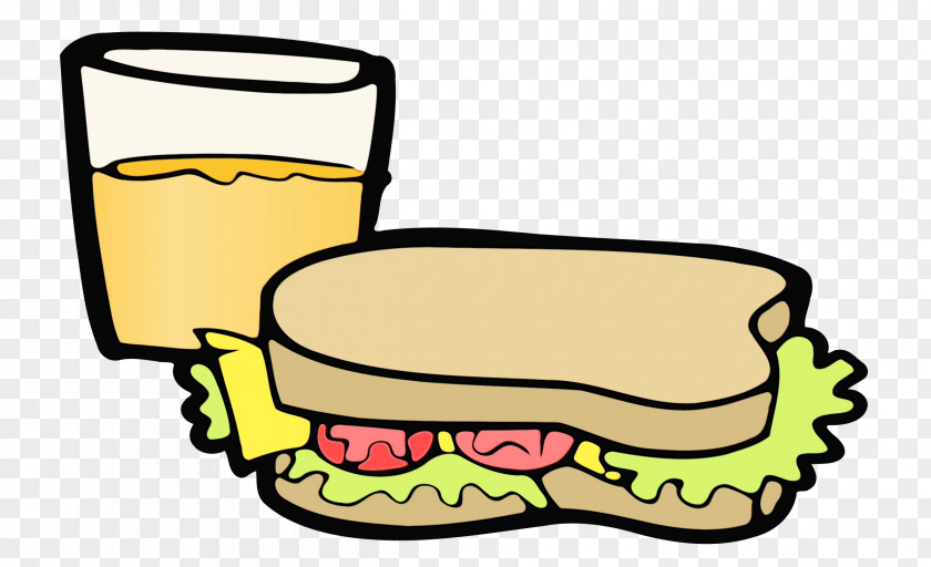 Breakfast Sandwich Cheeseburger Junk Food Cartoon PNG
