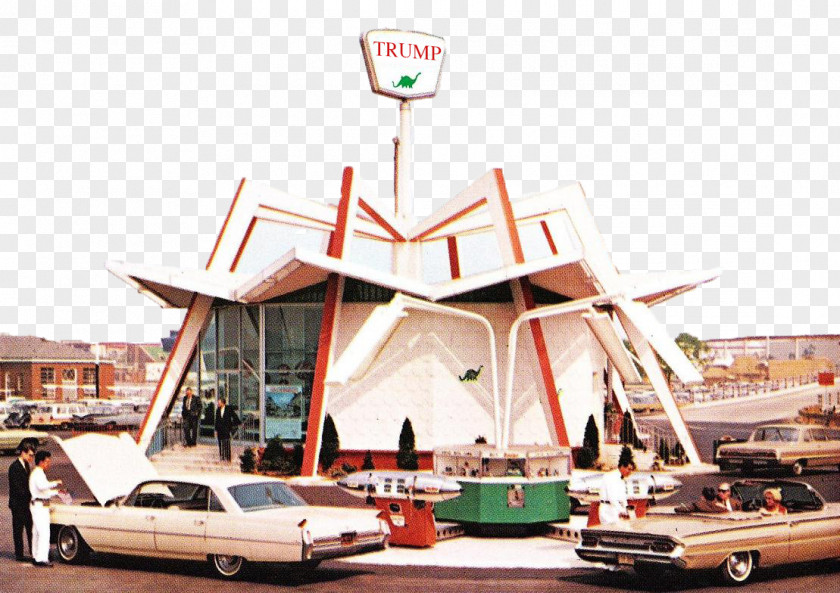 Sinclair Oil Corporation Filling Station 1964 New York World's Fair Petroleum Gasoline PNG