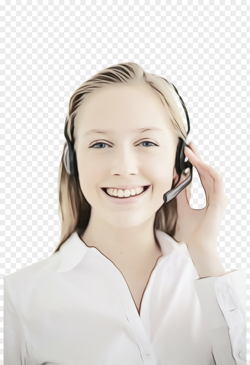 Technology Audio Equipment Hair Face Skin Chin Beauty PNG