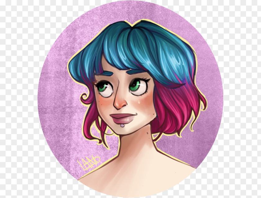 Fairy Cheek Hair Coloring Cartoon PNG
