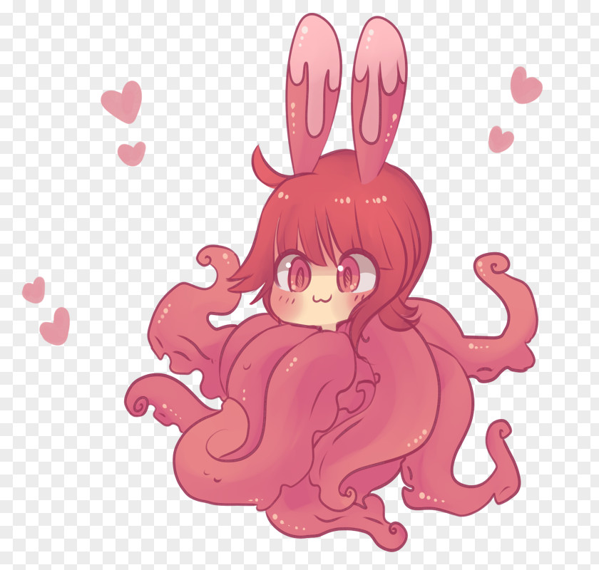 Hello Friend Clip Art Illustration Octopus Nose Pink M PNG