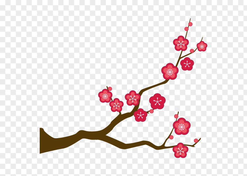 Plum Blossom UMENOHANA CO., LTD. Illustration Reiwa Period PNG