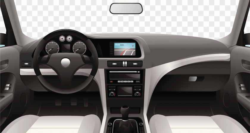 Car Cockpit Dashboard Illustration PNG
