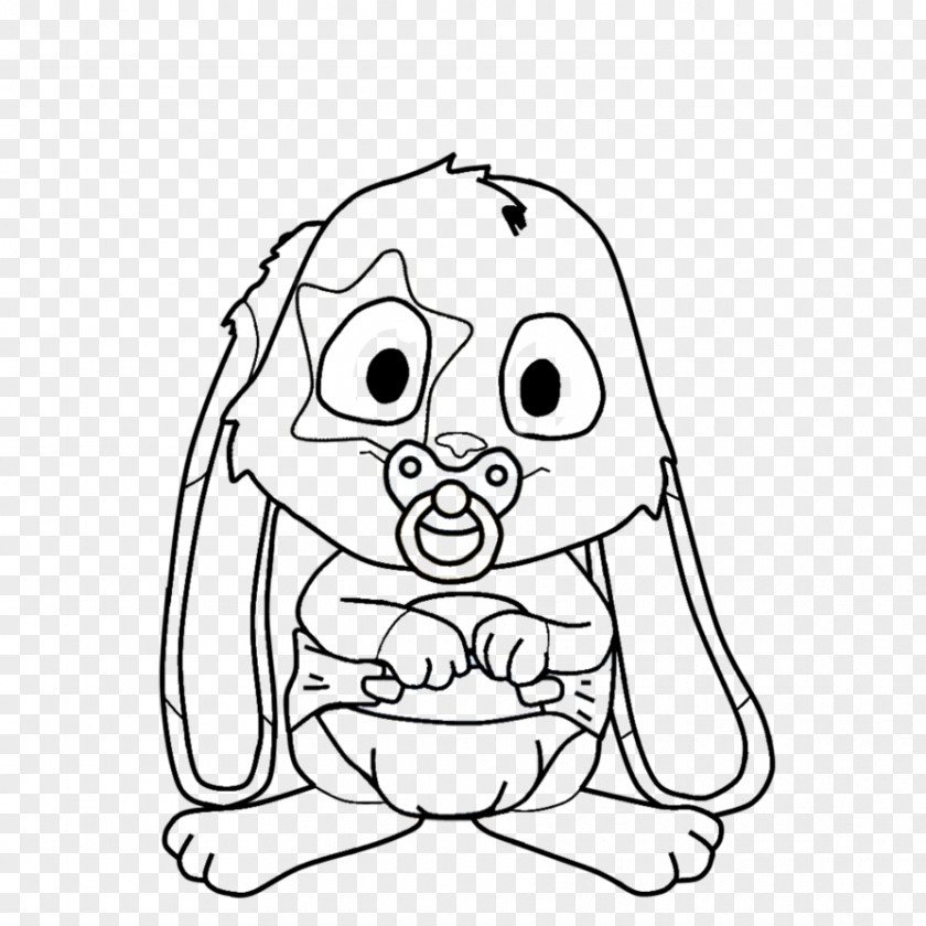 Cartoon Bunny Hand-painted Rabbit Cute Selling Sprouting Babs Dog Black And White Snuggle Bunnies Clip Art PNG