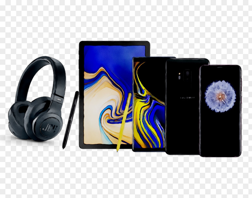 Headphones Product Audio Electronics Cobalt Blue PNG