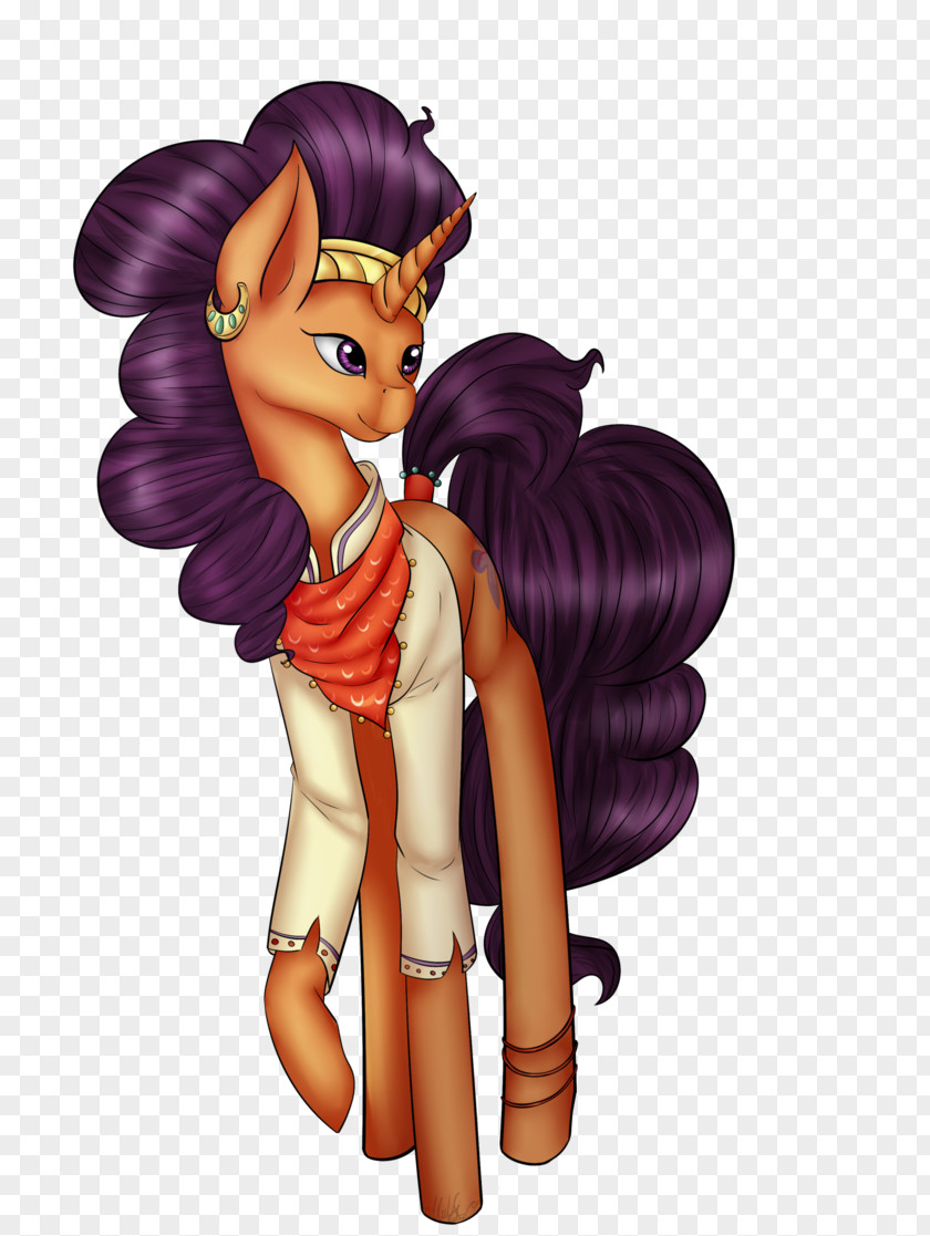 Horse Cartoon Fairy Brown Hair PNG