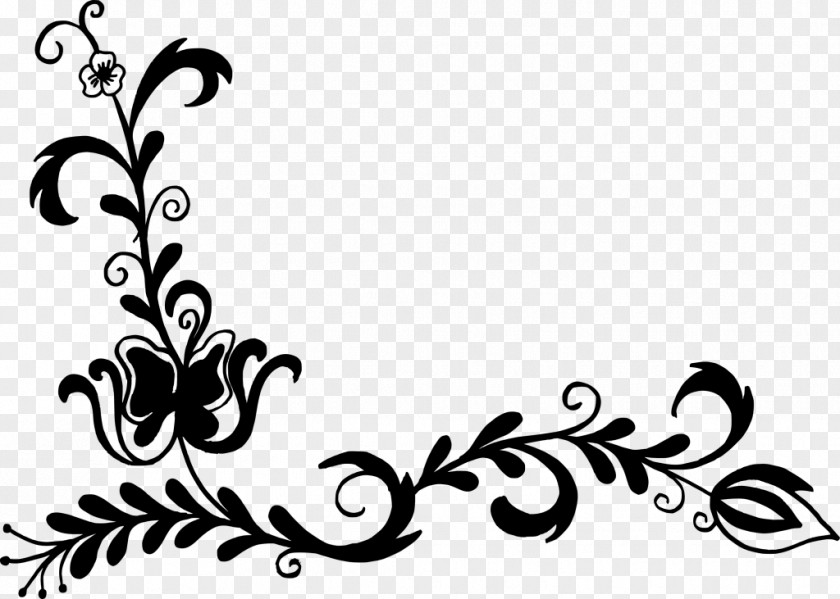Lower Vector Drawing Floral Design Art PNG