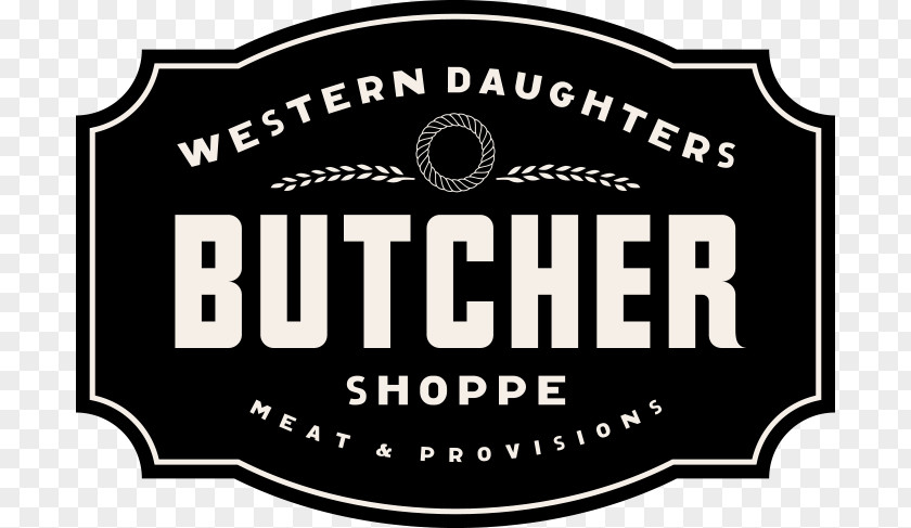 Meat Shop Western Daughters Butcher Shoppe Logo Cattle PNG