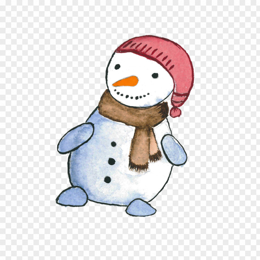Snowman Cartoon RGB Color Model PNG