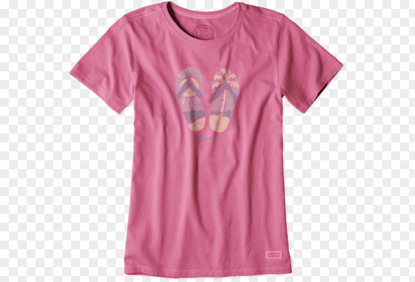 T-shirt Pink Michelle Sleeve Shoulder PNG