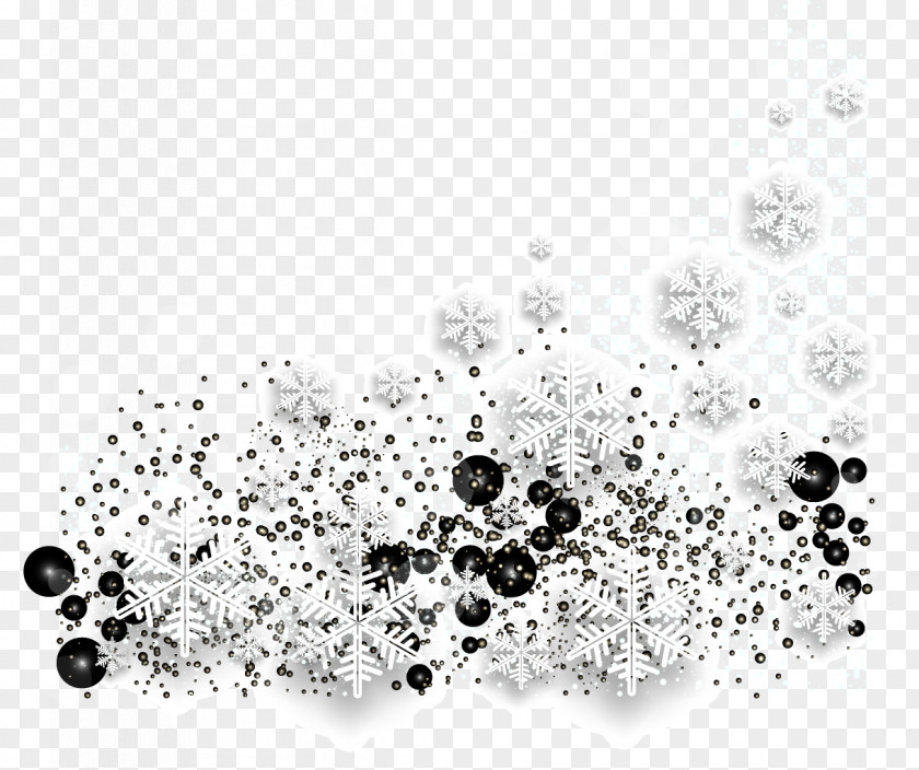 Fashion Snowflake Background Decoration White PNG