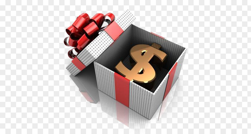 Gift Boxes Placed Inside The Dollar Sign Stock Photography Money Caixa Econxf4mica Federal PNG