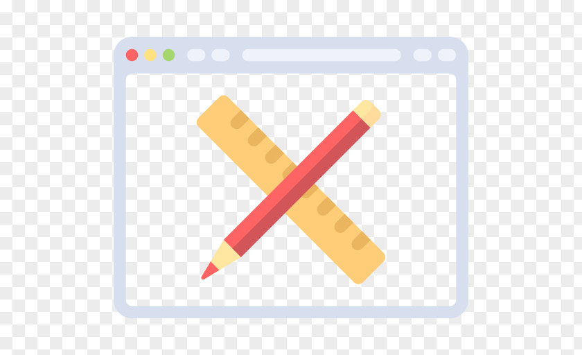 A Pen And Ruler Web Browser PNG