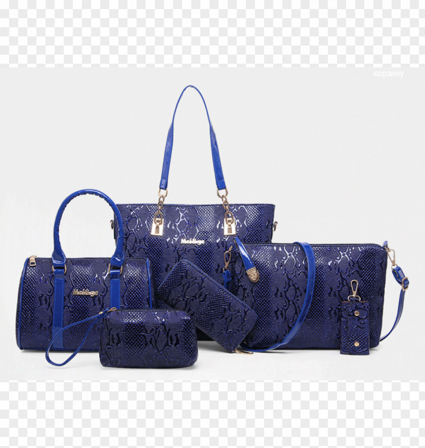 Blue Handbag Elegant Tote Bag Leather Clothing PNG