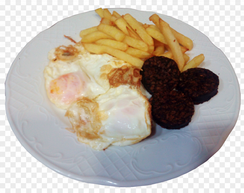 Breakfast Full Fried Egg Blood Sausage Bocadillo PNG