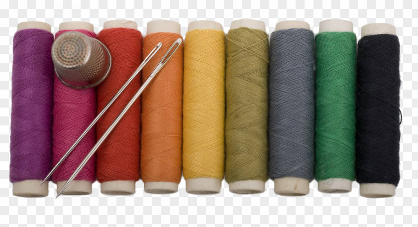 Color Needle And Thread Yarn Stock Photography PNG