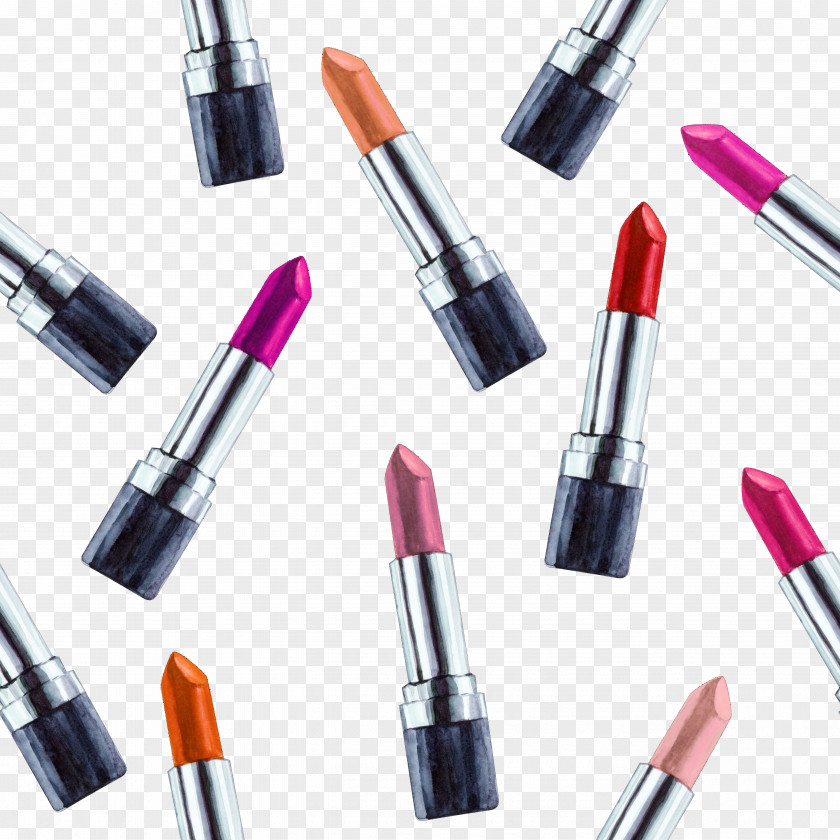 Lipstick Cosmetics Watercolor Painting Illustration PNG