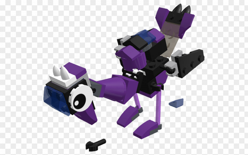Ostrich Material Robot Purple PNG