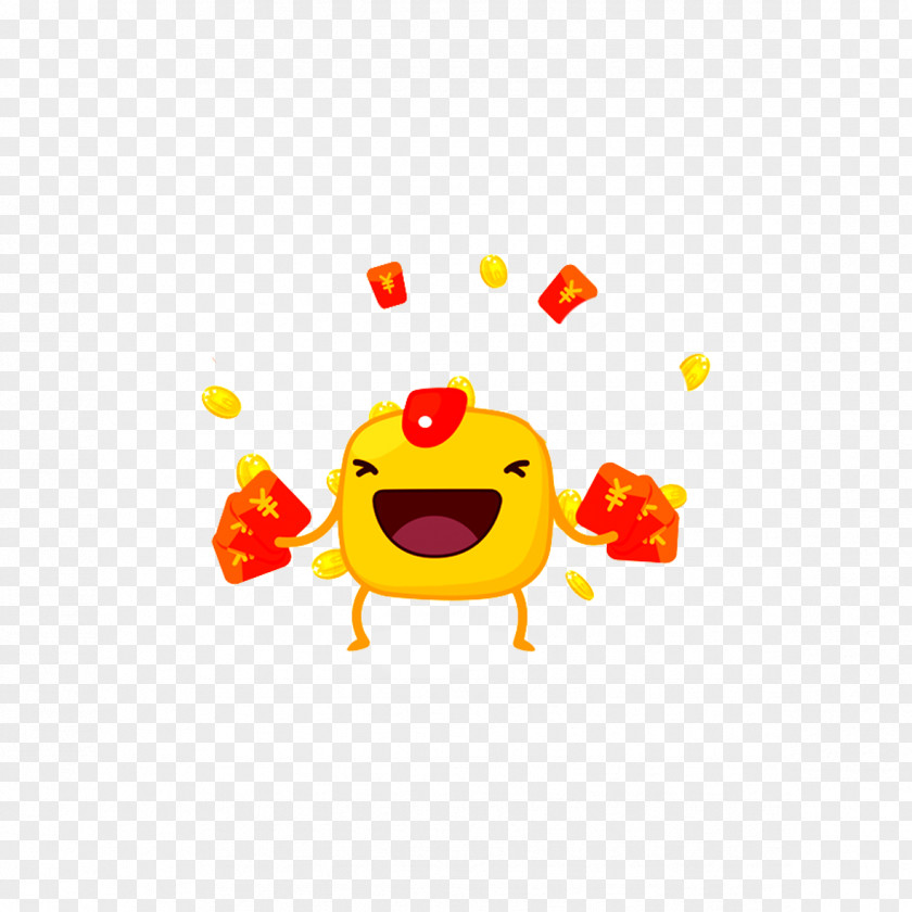 Red Baby Envelope WeChat Cartoon PNG