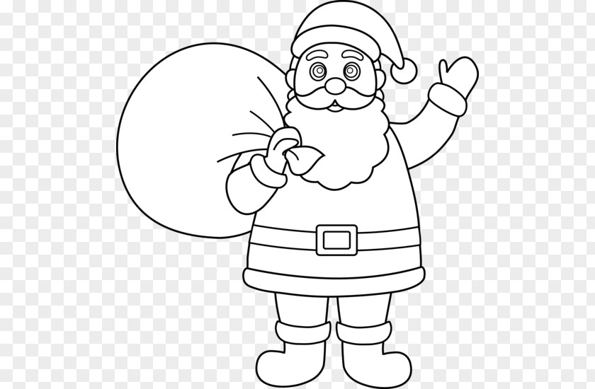 Santa Claus Drawing Sketch PNG