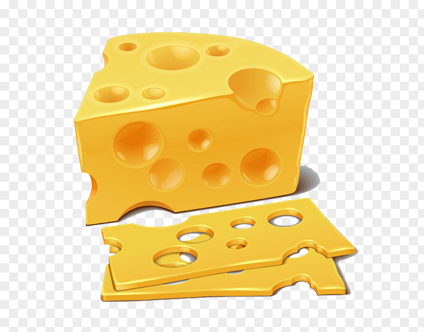 Yellow Cheese Milk Sandwich Clip Art PNG