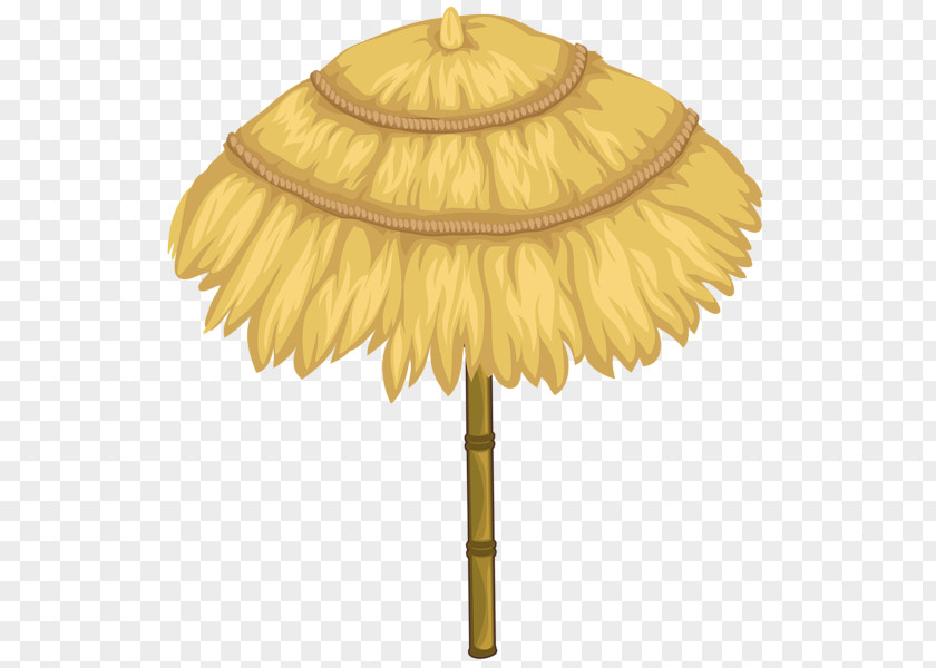 Yellow Umbrella Thatching Clip Art PNG