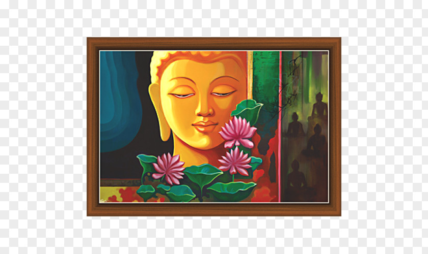 Painting The Buddha Art Buddhism Picture Frames PNG