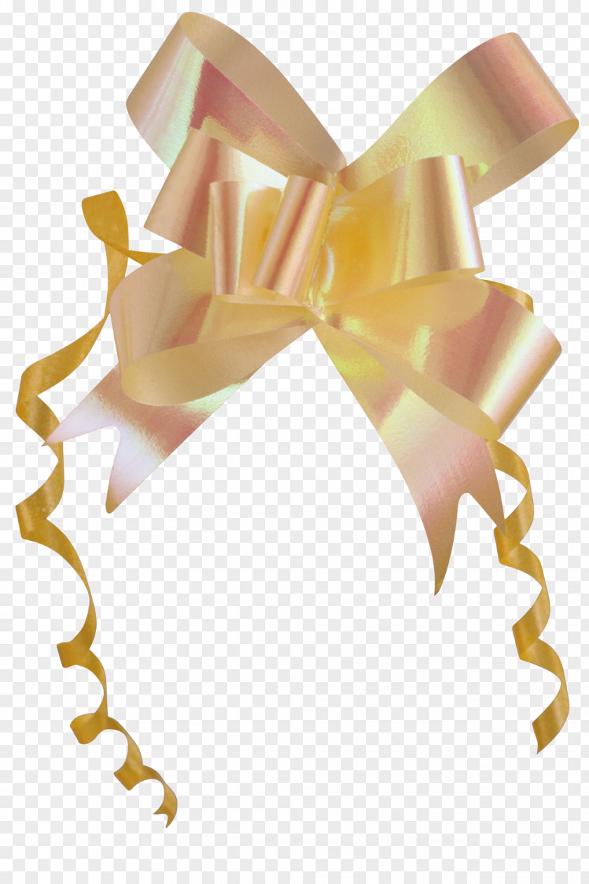 Bows Ribbon Packaging And Labeling Yellow Color PNG