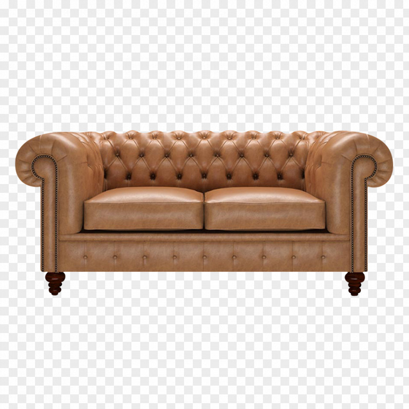 Chair Loveseat Couch Chesterfield Leather PNG