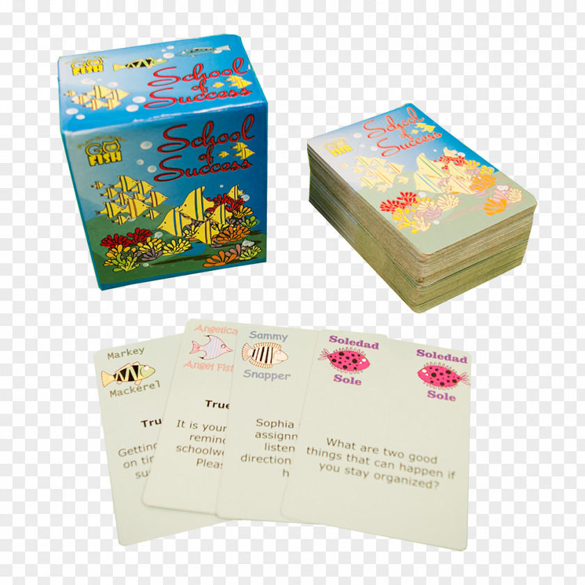 Go To School Games Fish: Card Game Playing PNG