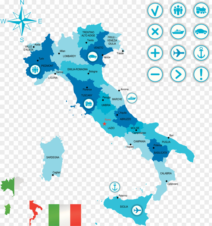 Italy Map Business Travel Guide Basilicata Regions Of Illustration PNG