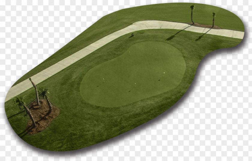 Putt Green Blue White Yellow Leaf PNG