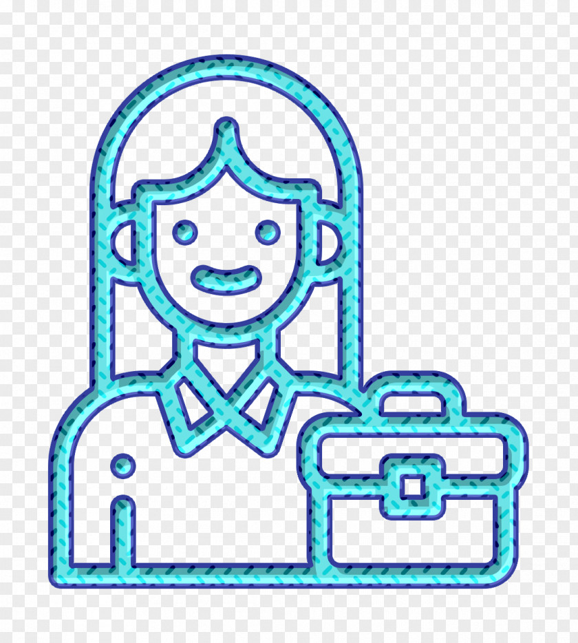 Family Icon Working Woman Worker PNG