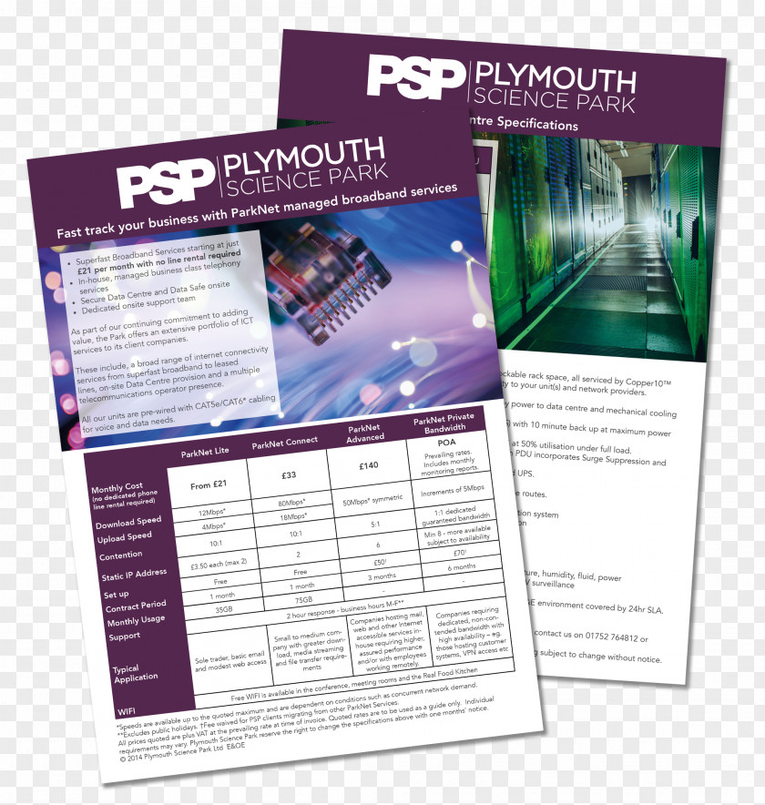 Leaflet Plymouth Science Park Davy Road Information And Communications Technology Advertising PNG