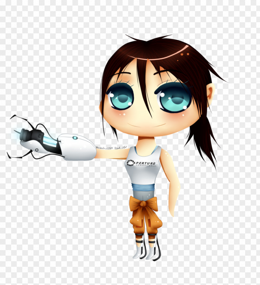 Portal 2 Chell GLaDOS Drawing PNG